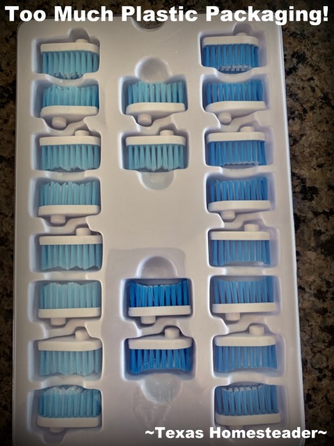 03-22 SNAP toothbrush replacement heads in too much plastic packaging #TexasHomesteader