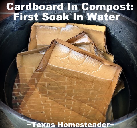 I use cardboard in my compost. But it takes lots of grip to tear up all that cardboard. Come see this Homestead Hack that makes it EASY! #TexasHomesteader