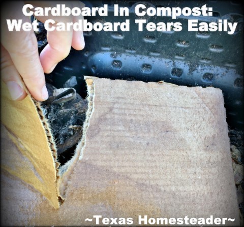 I use cardboard in my compost. But it takes lots of grip to tear up all that cardboard. Come see this Homestead Hack that makes it EASY! #TexasHomesteader