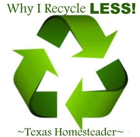 How to reduce the plastic trash heading to the landfill. Come see my easy tips to be kind to our Mother Earth & reduce landfill-bound plastic #TexasHomesteader