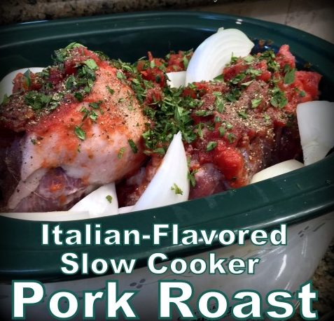 Italian Flavored Pot Roast Recipe. Chunk a few simple ingredients into a slow cooker and then sit back & wait for supper to be cooked for you! #TexasHomesteader