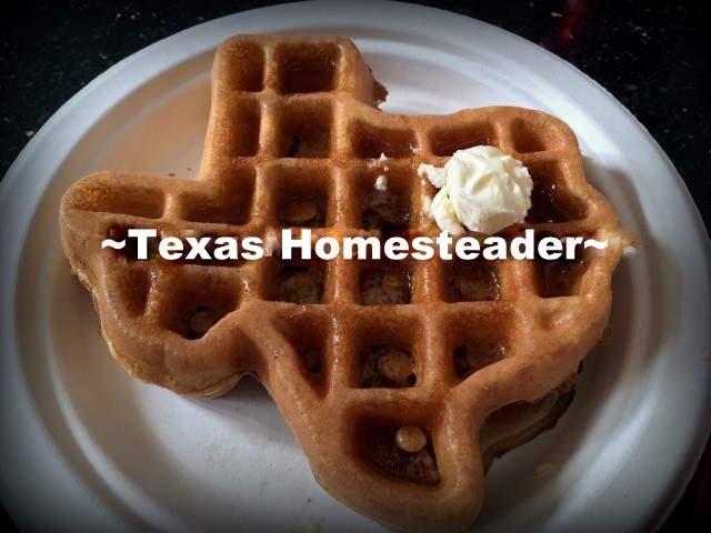 Texas-Shaped Waffles. We took a vacation in Ft. Worth, Texas. I've lived in the Dallas area most of my life, so of course I've been to Ft. Worth many times. But it was always to drive to a specific location or event, never to stay & play. Now this is gonna be fun! #TexasHomesteader