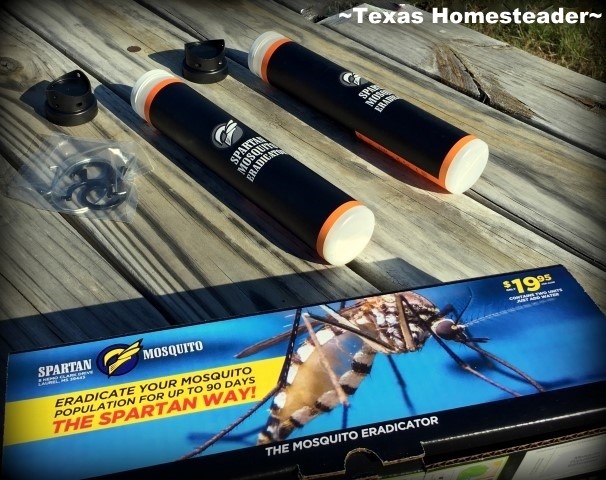 I've tried all the remedies you read about, none worked. Then a friend told me about these Mosquito Eradicator baits. I'm amazed! Success at last! #TexasHomesteader