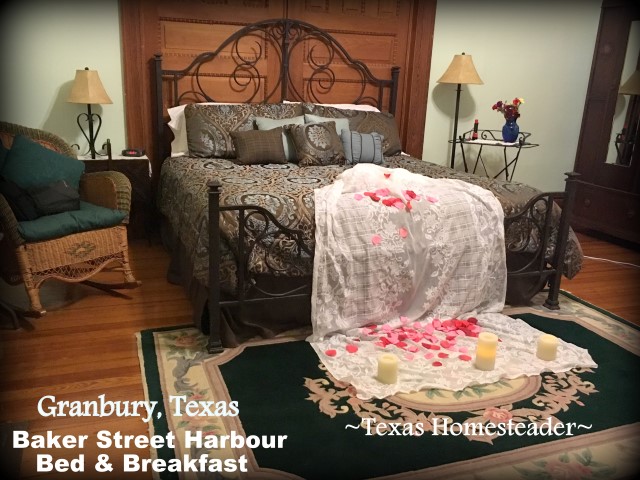 intentional living for relationships. Bed & Breakfast in Granbury, Texas as a romantic getaway. #TexasHomesteader