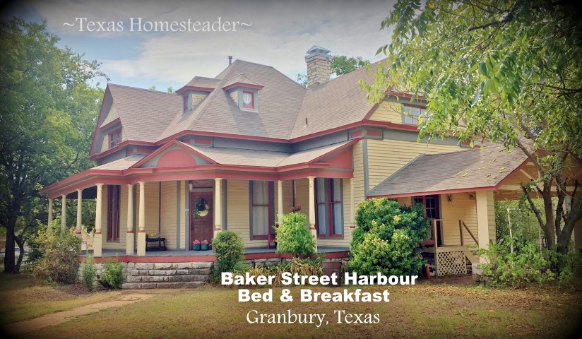 Baker Street Harbour B&B in Granbury, Texas - an anniversary trip. What a wonderful time we had! Come see my kind of souvenier shopping. #TexasHomesteader