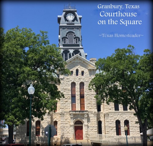 Courthouse in Granbury, Texas - an anniversary trip. What a wonderful time we had! Come see my kind of souvenier shopping. #TexasHomesteader