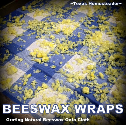 Beeswax Wraps are the sustainable answer to plastic cling film. I use beeswax harvested directly from the comb in our beehives. #TexasHomesteader