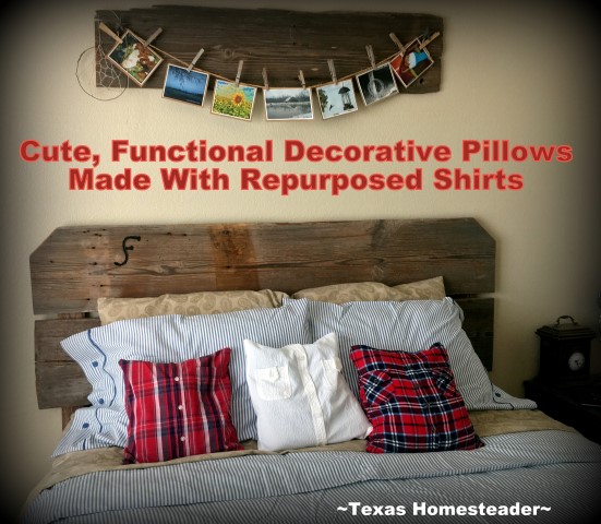 Pillow made hotsell from flannel shirt