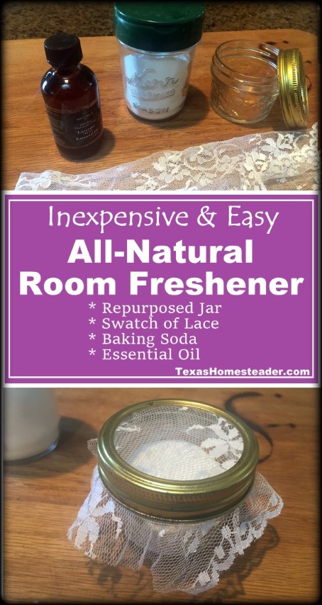 All natural room freshener deodorizer #TexasHomesteader