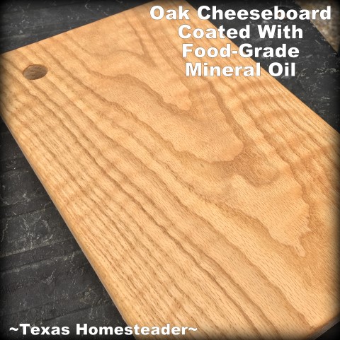 How to make your own oak cutting board. We presented these cheeseboards with our homemade cheeses as a very personal homemade gift. #TexasHomesteader