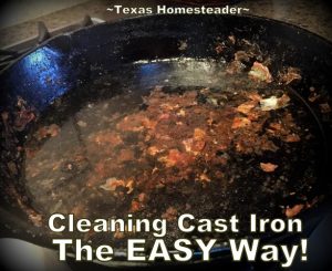 Easiest way to clean cast iron