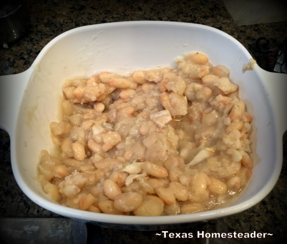Do you have leftover white beans that are leaving your family bored? Why not turn them into leftovers that are FUN to eat? #TexasHomesteader