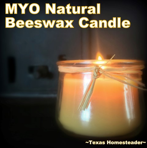 https://texashomesteader.com/wp-content/uploads/2019/09/Beeswax-Candle-repurposed-Yoplait-Oui-glass-jar-and-raffia-decoration-TexasHomesteader.jpg