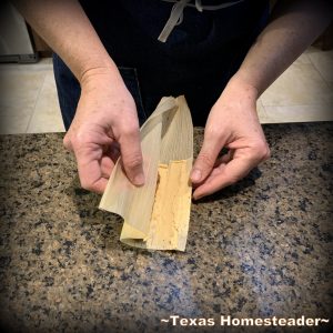 Rolling the tamale. It's time consuming to make homemade tamales. But it's very easy. Come see my step-by-step directions complete with photos and recipe. #TexasHomesteader