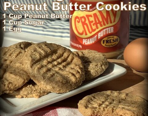 Recipe 3 Ingredient Peanut Butter Cookies Texas Homesteader