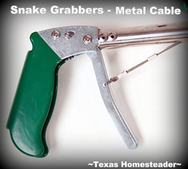 Snake grabber handle.. Easily capture and relocate a snake, but do it safely. We've found the 47" snake grabber to be the best tool to relocate snakes safely. #TexasHomesteader