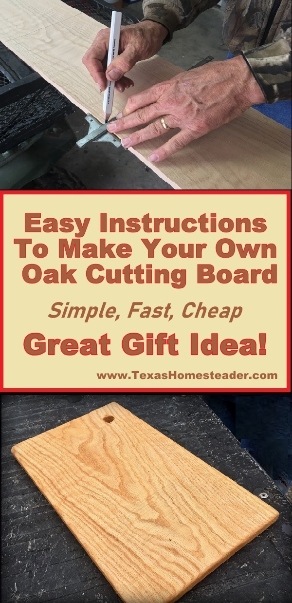 It was simple and inexpensive to make homemade personalized wood cutting boards as part of our food gift. #TexasHomesteader