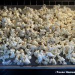 Popcorn sweetened with simple syrup for a nice treat. #TexasHomesteader