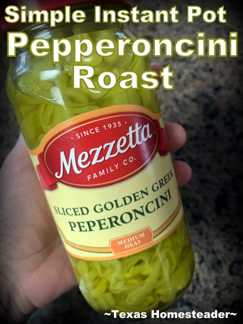 Pepperoncini roast made in an instant pot. #TexasHomesteader