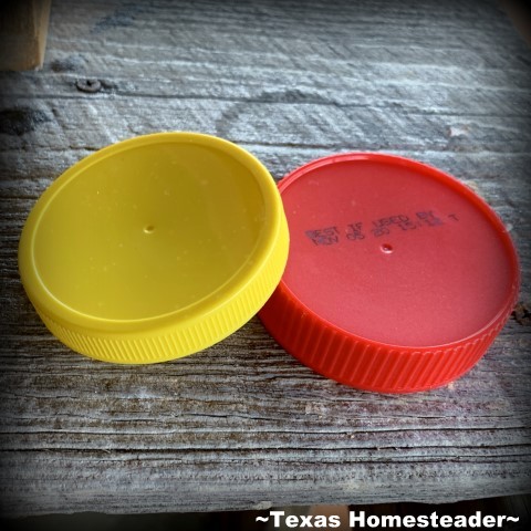 I find many products have reusable plastic lids that fit a regular-mouth canning jar, such as peanut butter and mayonnaise. #TexasHomesteader