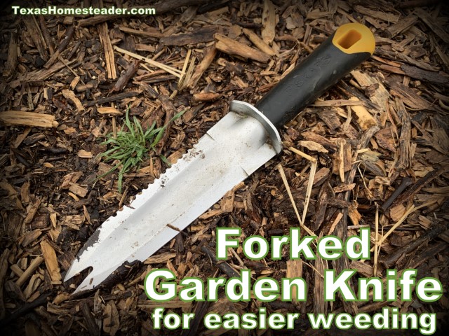 Fisker's Hori Hori garden knife weeding trowel. #TexasHomesteader