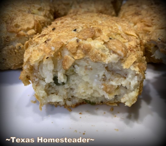 Potato cake potato pancake breaded cooked in air fryer #TexasHomesteader