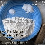 Make your own self-rising flour in seconds! #TexasHomesteader