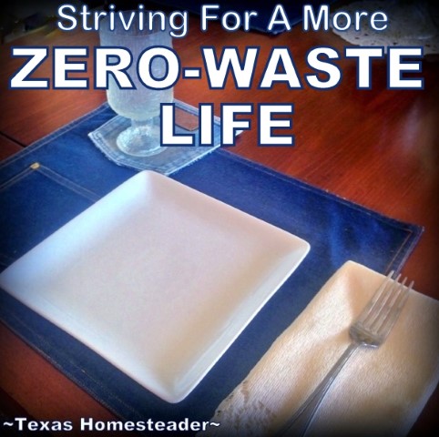 A zero-waste life is easy, eco friendly and could save you money too. #TexasHomesteader