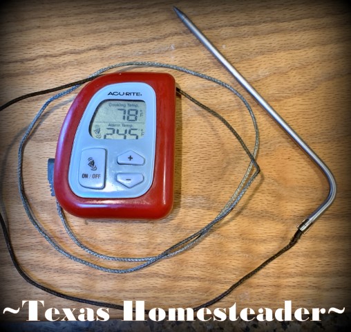 Digital wired food thermometer. #TexasHomesteader