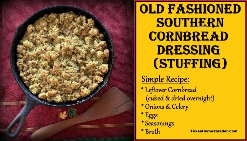 Old Fashioned Cornbread Recipe