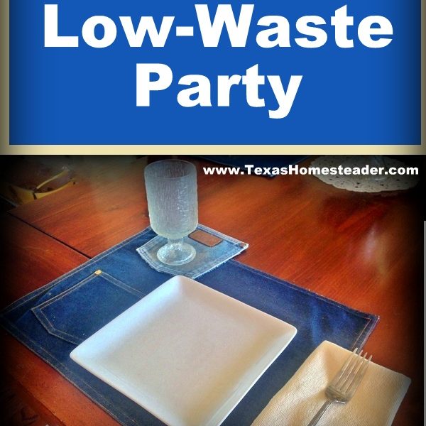 A low-waste party is achievable. Use real dishes and flatware when possible.