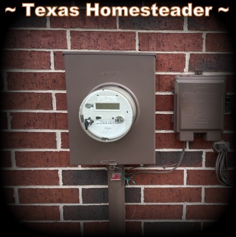 Electric meter electricity power generator grid #TexasHomesteader