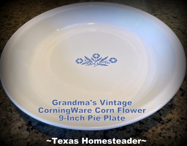Vintage CorningWare Corn Flower Pattern 9-Inch Pie Plate #TexasHomesteader