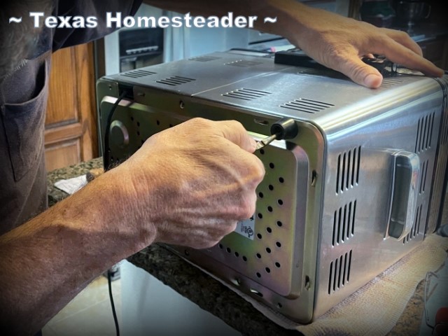 Broken appliances can have working parts removed and sold to earn extra cash. #TexasHomesteader