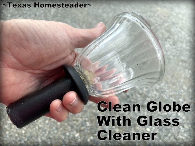 Repairing solar lights - Clean globe with glass cleaner. #TexasHomesteader