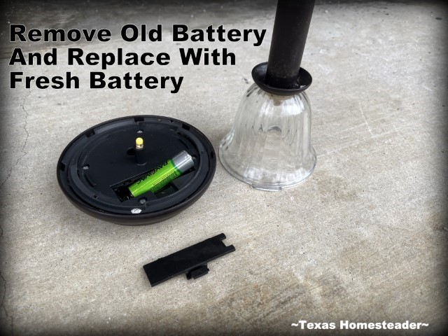 Repairing solar lights - replace rechargeable battery #TexasHomesteader