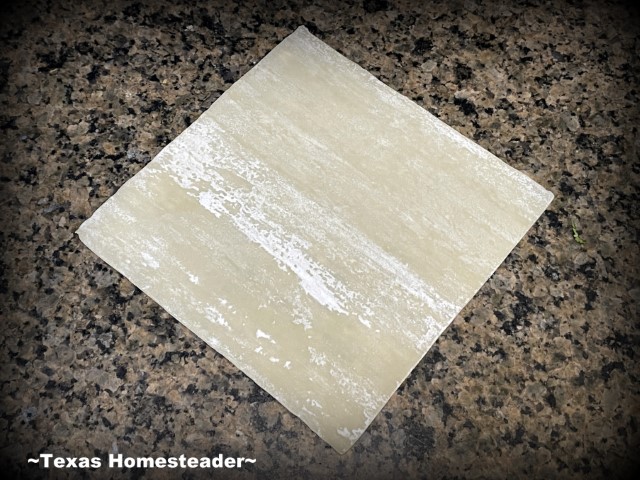 How To Roll An Egg Roll Wrapper - Place In Diamond Shape On Surface. #TexasHomesteader